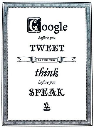 Google before you tweet