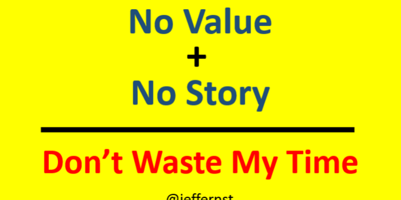 No-value-No-story