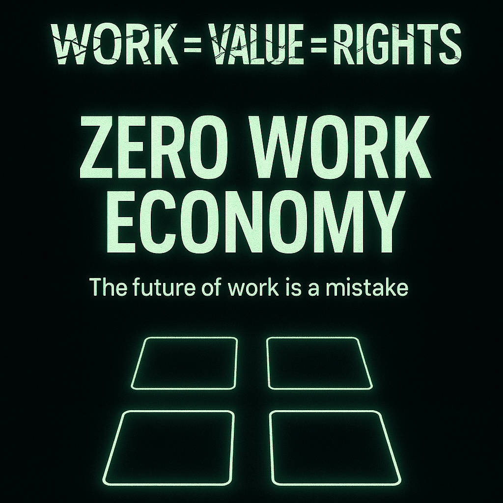 Zero Work Economy By Cyril Bladier